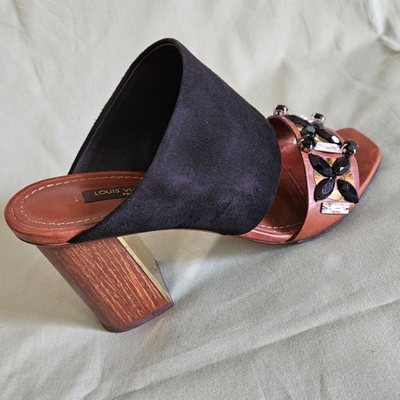 NDS Women's Louis Vuitton Designer Luxury High-End Sandals Heels Size 6 US - Picture 8 of 16